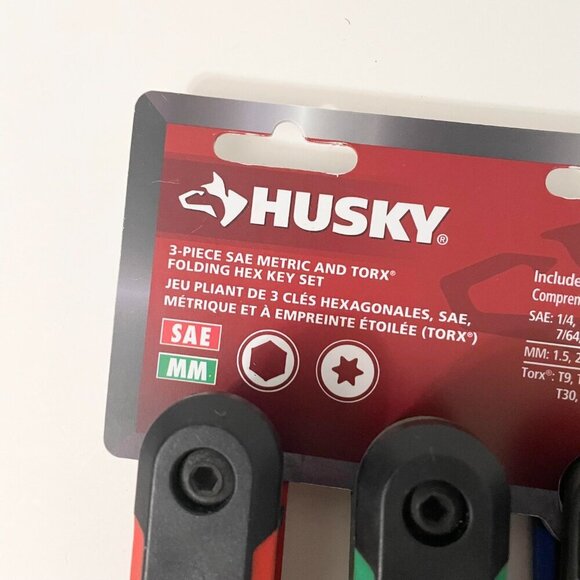 Folding Hex Allen Key Torx Set SAE/Metric Hand Tool Assortment Fold-up - Picture 2 of 13